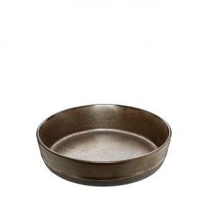 Aida Raw suppe tallerken brun metallic