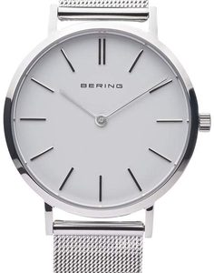 BERING Classic dameur i børstet stål 14134-004