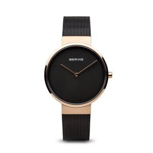 BERING Classic dameur i farven rosaguld/sort 14531-166