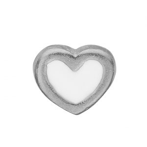 CHRISTINA Collect White Enamel Heart - 603-S3