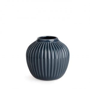 KÄHLER Hammershøi Vase H12,5 antracit