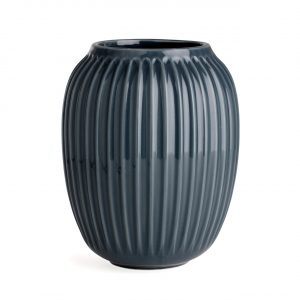 KÄHLER Hammershøi Vase H20 antracit