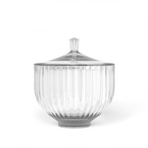 LYNGBY PORCELÆN Bonbonniere i glas ø 14 cm klar