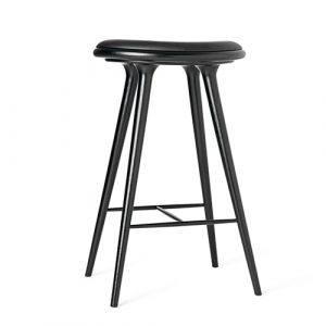 Mater barstol - Sortbejdset Eg - H: 74cm
