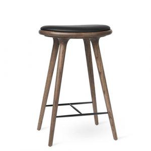 Mater barstol mørk eg - H: 69cm