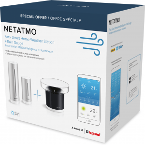 Netatmo vejrstation med regnmåler