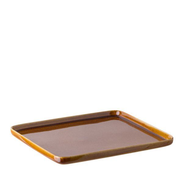 SINNERUP New Blossom fad 27,5 X 25,5 X 1 cm (L, AMBER/CURRY)
