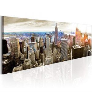 Tavla - Manhattan: Island for Rich (135 x 45 cm)