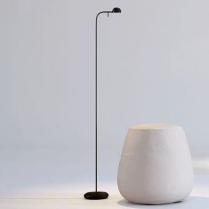 Vibia Pin 1660 LED-standerlampe, 125 cm, sort