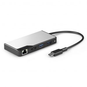 ALOGIC USB-CÂ FusionÂ ALPHA 5-i-1 Hub HDMI, USB, Ethernet & PD - Space Grey