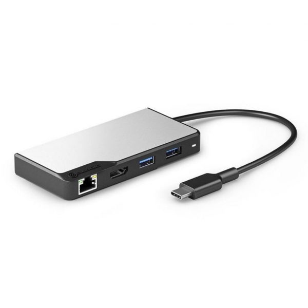 ALOGIC USB-CÂ FusionÂ ALPHA 5-i-1 Hub HDMI, USB, Ethernet & PD - Space Grey