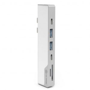 ALOGIC Ultra USB-C Dock NANO - HDMI, USB, Memory Card Reader og 100W PD - Sølv
