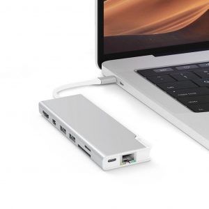 ALOGIC Ultra USB-C Dock PLUS - HDMI, MDP, USB, Ethernet, Memory Card Reader & 100W PD Silver