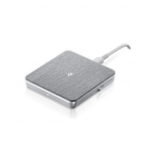 ALOGIC trådløs Qi oplader 10W m. USB-A til USB-C kabel - Silver