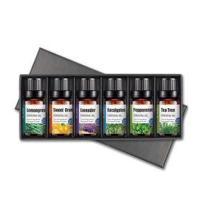 Æteriske olier - gaveæske med 6 stk 10ml
