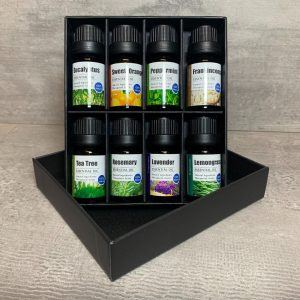 Æteriske olier - gaveæske med 8 stk 10ml