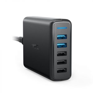 Anker PowerPort Speed 5, 2x Quick Charge 3.0, Black
