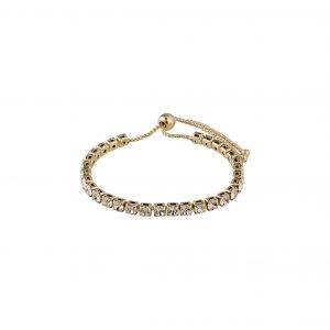 Armbånd : Lucia : Guldbelagt : Krystal