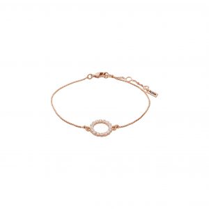 Armbånd : Malin : Rosaguld belagt : Krystal