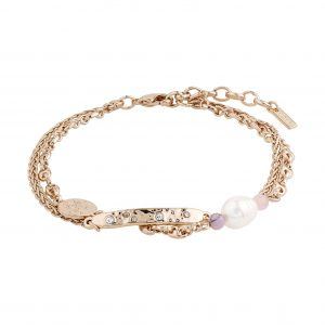 Armbånd : Poesy : Rosaguld belagt : Multi