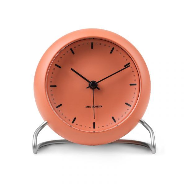 Arne Jacobsen City Hall Pale Orange bordur med alarm ø 11 cm