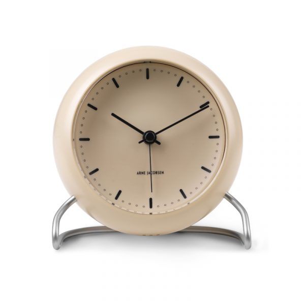 Arne Jacobsen City Hall Sandy Beige bordur med alarm ø 11 cm