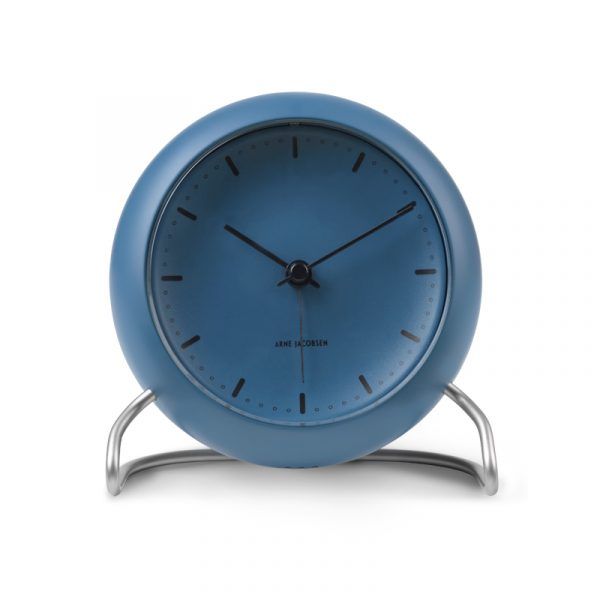 Arne Jacobsen City Hall Stone Blue bordur med alarm ø 11 cm