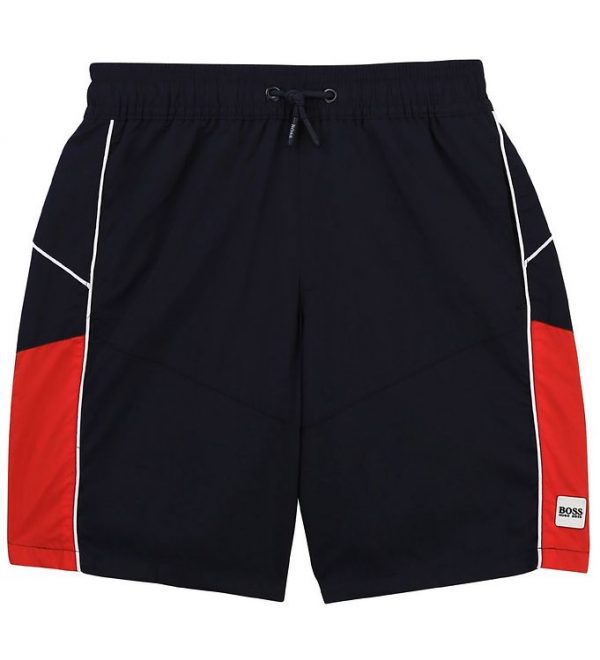 BOSS Badeshorts - Athleisure - Navy/Rød