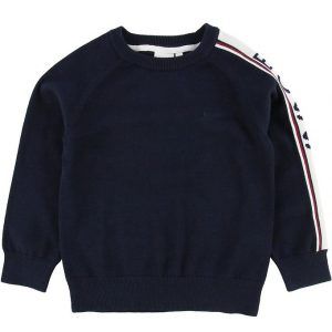 BOSS Bluse - Strik - Navy m. Stribe