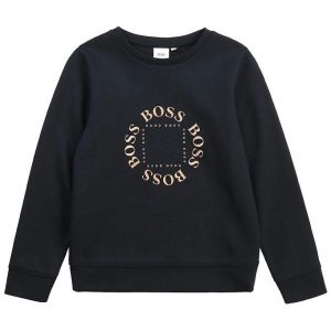 BOSS Bluse - Triple Gold - Navy m. Guld