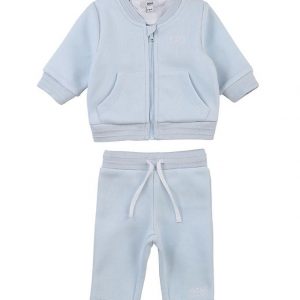 BOSS Gaveæske - Cardigan/Bukser/T-shirt - Pale Blue