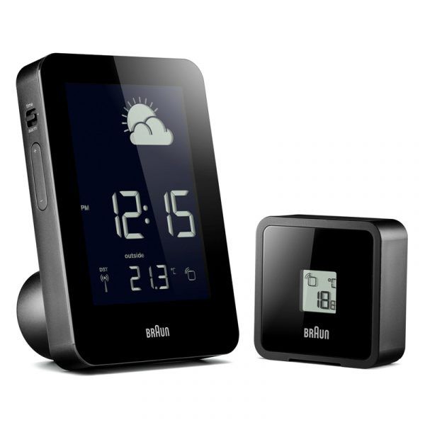 BRAUN Vejrstation med sensor, sort