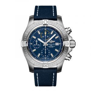 Breitling Avenger Chronograph 45 herreur med blå rem