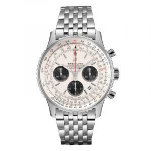 Breitling NAVITIMER B01 CHRONOGRAPH 43 herreur i stål med lænke