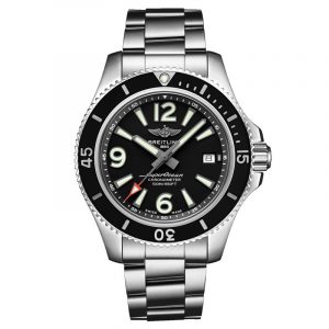 Breitling Superocean Automatic 42 herreur med sort skive og stållænke