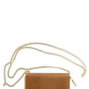 CRÉTON Taylor mini taske m. kæde (ONE, COGNAC)