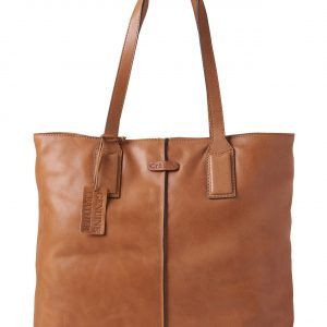 CRÉTON Tote skind taske (TAN ONESIZE)