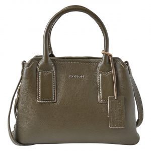 CRÉTON Zigga skind taske (OLIVE GREEN ONESIZE)