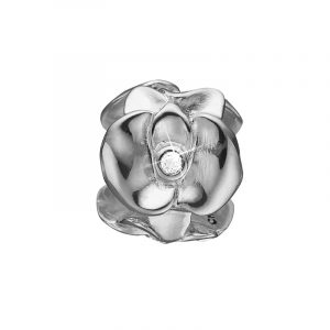 Christina Charm til sølv armbånd Topaz Orchid i sølv