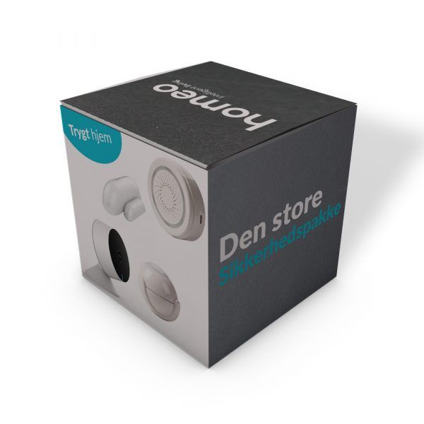 Den mellemstore sikkerhedspakke - Homeo WiFi Smart Home m. app