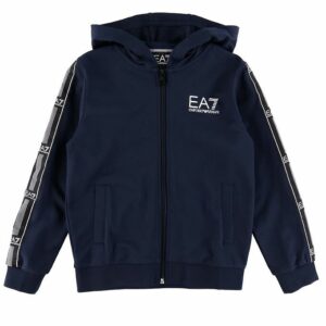 EA7 Cardigan - Navy m. Logostriber