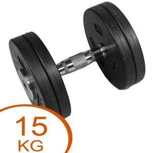 Eurosport Faste Gummi Skive Håndvægte 15kg (2 stk.)