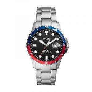FOSSIL FB-01 dykker armbåndsur i stål med lænke