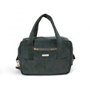 Filibabba Pusletaske - fløjl, Pine green