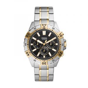 Fossil armbåndsur GARRETT CHRONO med sort skive og lænke
