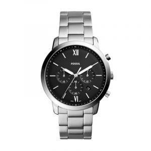 Fossil armbåndsur NEUTRA CHRONO med sort skive og lænke