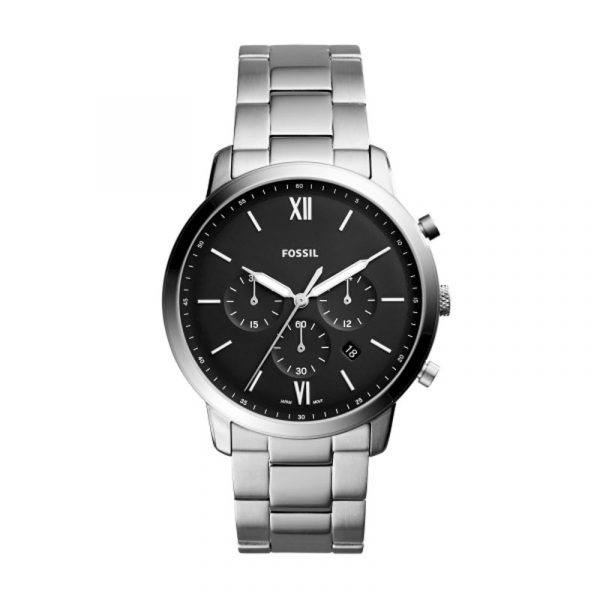 Fossil armbåndsur NEUTRA CHRONO med sort skive og lænke
