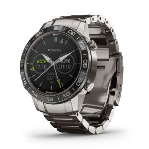 Garmin MARQ(TM) Aviator smartwatch armbåndsur i titanium