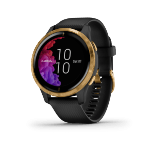 Garmin Venu GPS smartwatch amoled display, sort/guld-tone