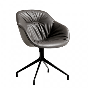 HAY About A Chair (AAC121) - Soft - Grå Silk Læder